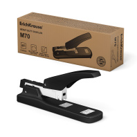 Степлер мощный №23 ErichKrause до 70 листов, черный (в коробке по 1 шт.)