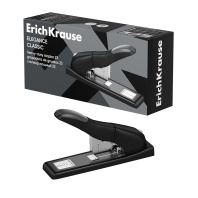 Степлер мощный №23 ErichKrause Elegance Classic, черный (в коробке по 1 шт.)