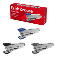 Степлер №10 ErichKrause Ferro Light до 15 листов, ассорти (в коробке по 1 шт.)