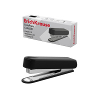Степлер №10 ErichKrause EasyPress Classic до 15 листов, черный (в коробке по 1 шт.)