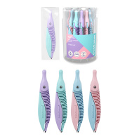 Циркуль пластиковый ErichKrause Pastel, 122мм, ПВХ чехол, ассорти (в тубусе по 24 шт)