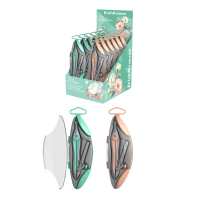 Циркуль металлический ErichKrause Pastel Bloom, 125мм, с карандашом, пенал, ассорти (в коробке-дисплее по 12 шт)