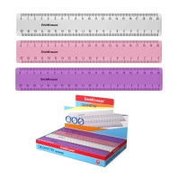 Линейка пластиковая ErichKrause Candy, 20см, ассорти (в коробке-дисплее по 44 шт)