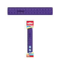Линейка пластиковая ErichKrause Caribbean Sunset, 15см, фиолетовая, во флоупаке
