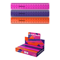 Линейка пластиковая ErichKrause Caribbean Sunset, 15см, ассорти (в коробке-дисплее по 44 шт)