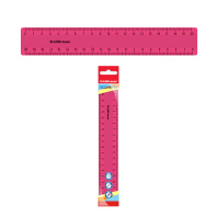 Линейка пластиковая ErichKrause Bubble Gum, 20см, розовая, во флоупаке