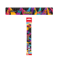 Линейка пластиковая ErichKrause King of Dance, 20см, во флоупаке