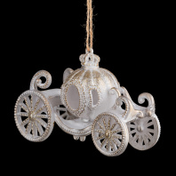 Украшение ErichKrause Decor® Карета Золушки заснеженная 12см