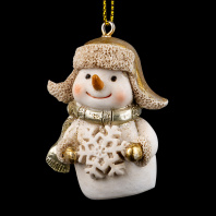 Украшение ErichKrause Decor® Снеговик в шапке-ушанке 5см