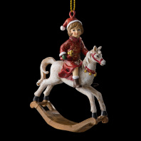 Украшение ErichKrause Decor Девочка на лошадке 8см Украшение ErichKrause Decor Девочка на лошадке 8см