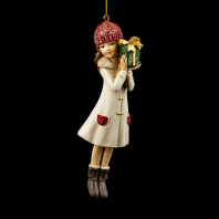 Украшение ErichKrause Decor Девочка на прогулке 13см Украшение ErichKrause Decor Девочка на прогулке 13см