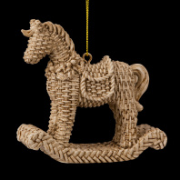 Украшение ErichKrause Decor Лошадка-качалка соломенная 9см Украшение ErichKrause Decor Лошадка-качалка соломенная 9см