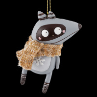 Украшение ErichKrause Decor Енот с глазами 10см Украшение ErichKrause Decor Енот с глазами 10см