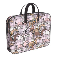 Папка текстильная на молнии ErichKrause с ручками Horse Racing, A4+