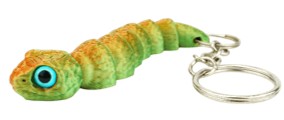 Брелок 3D "Змейка Мойра" 8 см, цвет ассорти