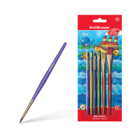 Кисти ArtBerry® для творчества, синтетика, 6 штук (в блистере)