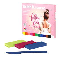 Пластилин классический ErichKrause Pointes 12 цветов со стеком, 180 г (в коробке 12 шт)