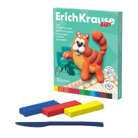 Пластилин мягкий восковой ErichKrause Baby 12 цветов со стеком, 156 г (в коробке 12 шт)