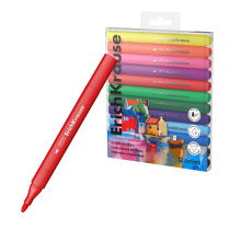 Цветные маркеры акриловые ErichKrause Art Spirit c пулевидным наконечником 12 цветов (в ПЭТ-боксе с европодвесом 12 шт)