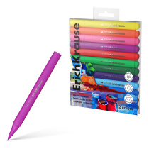 Цветные маркеры акриловые ErichKrause Art Spirit с наконечником кистью 12 цветов (в ПЭТ-боксе с европодвесом 12 шт)