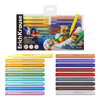 Цветные маркеры акриловые ErichKrause Art Spirit c пулевидным наконечником 18 цветов (в ПЭТ-боксе с европодвесом 18 шт)