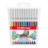 Фломастеры Erichkrause Washable 12 цветов (в футляре с европодвесом 12 шт)