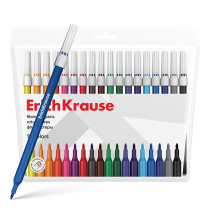 Фломастеры ErichKrause light 18 цветов (в футляре с европодвесом 18 шт)