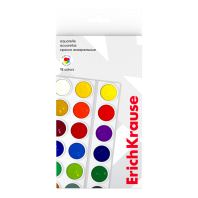 Краски акварельные ErichKrause 18 цветов (в коробке с европодвесом)