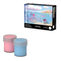 Краски акриловые ErichKrause Дух искусства Пастель 12 цветов по 20 мл (в коробке 12 шт)