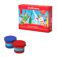 Краски пальчиковые гелевые ArtBerry® с Алоэ Вера, 6 цветов по 35 мл (в коробке 6 шт)