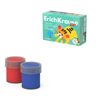 Гуашь пальчиковая ErichKrause Baby с Алоэ Вера, 6 цветов по 20 мл (в коробке 6 шт)