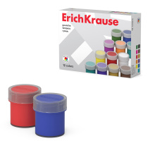 Гуашь ErichKrause 12 цветов по 17 мл (в коробке 12 шт)