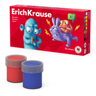 Гуашь ErichKrause Jolly Friends 18 цветов по 20 мл (в коробке 18 шт)