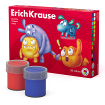 Гуашь ErichKrause Jolly Friends 24 цвета по 20 мл (в коробке 24 шт)
