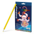 Цветные карандаши деревянные ErichKrause Kids Space Animals трехгранные, грифель 3 мм, 18 цветов (в коробке с европодвесом 18 шт)