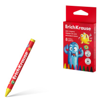 Восковые мелки ErichKrause Jolly Friends круглые, 8 мм, 8 цветов (в коробке с европодвесом 8 шт)