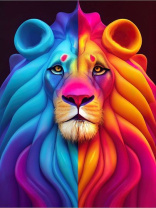 Холсты с красками 30х40 см по номерам (в коробке) (19 цв.) ЦАРЬ ЗВЕРЕЙ (Арт. ХК-6830)|РЫ|ХК-6830