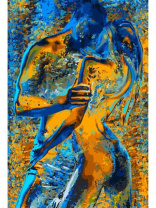 Холсты с красками 30х40 см по номерам (в коробке) (19 цв.) СТРАСТНАЯ ПАРА 18+ (Арт. ХК-6845)|РЫ|ХК-6845