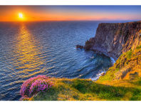 Холст с красками 40х50 см. (24цв) Морской закат и скалы. ( Арт. ХК-0944)|РЫ|ХК-0944