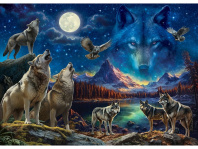 Холст с красками 40х50 см по номерам (в коробке) (30цв.) Красота волков (Арт.Х-4598)|РЫ|Х-4598