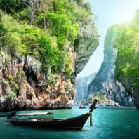 Холст с красками 40х40 см по номерам (в коробке) (30 цв.) Остров Пхукет (арт. Х-5633)|РЫ|Х-5633