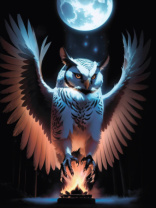 Холст с красками 30х40 см по номерам (в коробке) (30 цв.) Ночной полет (Арт. Х-8539)|РЫ|Х-8539