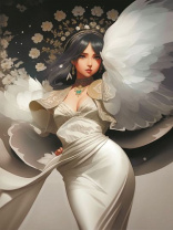 Холст с красками 30х40 см по номерам (в коробке) (30 цв.) Нежный ангел (Арт. Х-8553)|РЫ|Х-8553