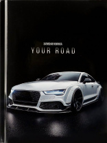 Блокнот А5 7БЦ  80л "Авто - 11" клетка, глянц.лам.