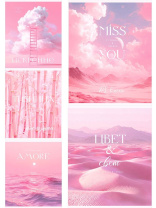 Тетрадь А5  96л кл. Проф-Пресс "Нежный розовый" софт-тач, 5диз.в блоке