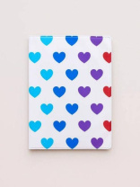 Обложка для паспорта ПВХ "Multicolored hearts" плотность 600 мкм