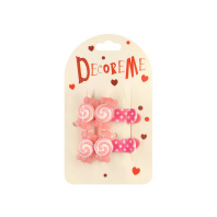 Набор заколок для волос "Decore me. Конфетки" 2шт., 3,5см, 6 видов