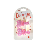 Набор заколок для волос "Decore me. Сердечки" 2шт., 3,5см, 1 вид