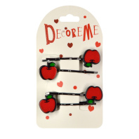 Набор заколок для волос "Decore me. Фрукты" 4шт., 5см, 2 вида