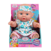 Пупс 20см в синем платье